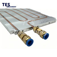 Dissipateur thermique à tube thermique solide personnalisé en aluminium extrudé avec 700 W de tubes thermiques intégrés, dissipateur thermique plat pour LED