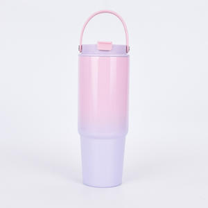 2025 30oz Stainless Steel Vacuum Insulated Eco-Friendly Travel <b>Mug</b> Straw Portable Gradient Design Lid Customizable Logo Print - Product Image 6