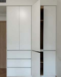 ชุดเฟอร์นิเจอร์ห้องนอนอเนกประสงค์บริการปรับแต่งตู้เสื้อผ้าระบบตู้เสื้อผ้าที่ทันสมัย - Product Image 6