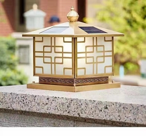 Luci <span class=keywords><strong>a</strong></span> <span class=keywords><strong>LED</strong></span> UL moderna lampada <span class=keywords><strong>a</strong></span> due colori da esterno certificata in stile cinese faro <span class=keywords><strong>a</strong></span> pilastro <span class=keywords><strong>solare</strong></span> con luci <span class=keywords><strong>a</strong></span> <span class=keywords><strong>LED</strong></span> - Product Image 4