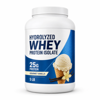 Poudre de Protéine de Lactosérum Isolat Vanille Sans Gluten Marque Privée OEM ODM Nutrition Sportive Masse Musculaire Shake