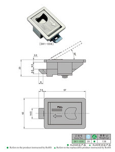 Israel thị trường đa điểm 4 vòng bu lông nhà khóa Lỗ mộng mái chèo vẽ chốt SK1-008 - Product Image 6