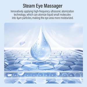 Cuidado de la salud en el hogar electrónico recargable inalámbrico inteligente vibración 4D inteligente calentado vapor masajeador de ojos con música - Product Image 5