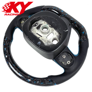 Volante deportivo LED RPM de fibra de carbono forjada azul personalizado, adecuado para Jeep Grand Cherokee SRT 2012-2017 - Product Image 3