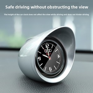 Horloge lumineuse en ABS <span class=keywords><strong>pour</strong></span> <span class=keywords><strong>voiture</strong></span> FML, ornement <span class=keywords><strong>pour</strong></span> voitures Audi, montre à quartz électronique - Product Image 2