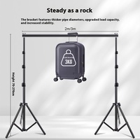 Paket Stand Latar Belakang Hijau 3*3m untuk Fotografi Langsung Termasuk Penyangga dan Kain - Aksesoris Studio Foto