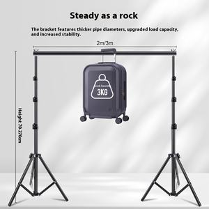 Kit de soporte de fondo verde de 3x3m al por mayor para fotografía en vivo incluye soporte y Tela-Accesorios de estudio fotográfico - Product Image 3