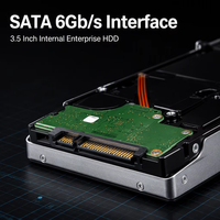 Nouveau disque dur interne d'entreprise 12 To 3,5 pouces SATA 6 Gbit/s 7200 tr/min 512 Mo de cache CMR à hélium scellé pour NAS RAID Serveur HDD ST12000NM002H