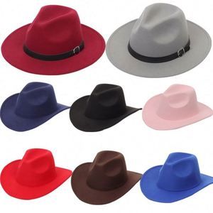 Chapeau Fedora Unisexe en Gros, Chapeaux Fedora Tendance, Chapeau Fedora en Feutre à Large Bord pour Adultes - Product Image 1