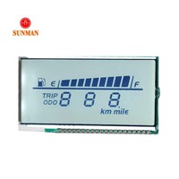 Spidometer Odometer Digital LCD Reflektif 6 Digit untuk Sepeda Motor Listrik Custom Tn Htn E Bike Ebike