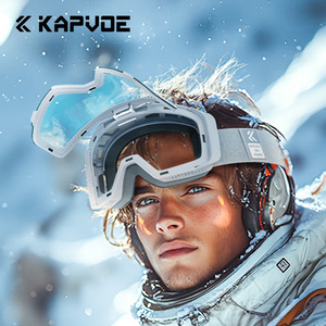 Gafas de Esquí Kapvoe con Visor Abatible, Talla Única, Material de PC, Protección para Deportes de Nieve en Exteriores, Todo Clima - Product Image 1