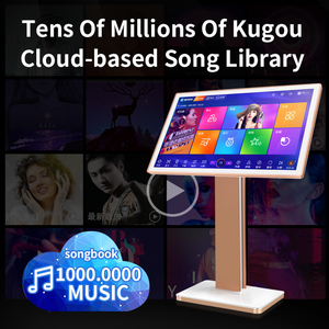 Máy hát karaoke <span class=keywords><strong>2025</strong></span> 2T 4 trong 1 màn hình cảm ứng LCD 22 inch với hệ thống KTV, giá đỡ micro, bài hát dành cho trẻ em - Product Image 5