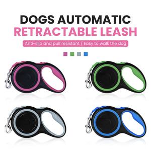 Laisse rétractable automatique 3M 5M <span class=keywords><strong>pour</strong></span> animaux de compagnie, personnalisable, en nylon, <span class=keywords><strong>pour</strong></span> l'entraînement et la traction des petits et grands chiens et chats - Product Image 2