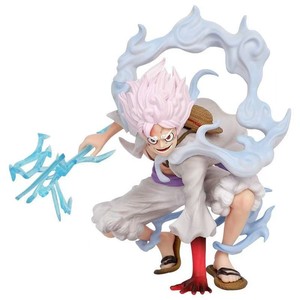 Statue de modèle en PVC GK de 17 cm, One Piece <span class=keywords><strong>Gear</strong></span> 5 Nika <span class=keywords><strong>Luffy</strong></span> en position accroupie, Dieu du soleil éclair, décoration, jouet, cadeau - Product Image 3