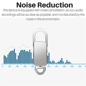 S20 Mini <strong>Voice</strong> <strong>Recorder</strong> <strong>Keychain</strong> Design with Smart Noise Reduction for Meetings &amp; Interviews - Product Image 4