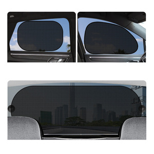Xe cửa sổ Sun Shades 5-mảnh thiết lập màu đen lưới bên cửa sổ bao gồm trở lại cửa sổ Sun Shade phía sau kính chắn gió Kem chống nắng cho UV chặn - Product Image 1