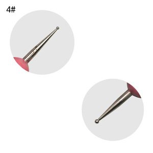 Lot de 5 stylos à points pour nail art avec manche en plastique, outils de manucure pour le placement de strass, pince à strass et pinceau métallique angulaire - Product Image 6
