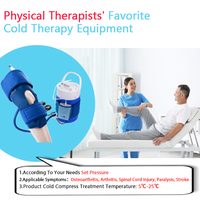 Système de thérapie par compression froide pour genou CRYOPUSH H2, équipement de physiothérapie orthopédique et de rééducation