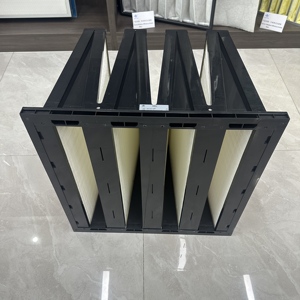 Khung nhựa 592x592x400 mét xếp li nhỏ gọn 4 <span class=keywords><strong>V</strong></span> ngân hàng bộ lọc không khí - Product Image 4