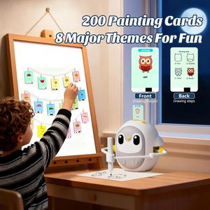 Robot de Dibujo Inteligente Transfronterizo Totalmente Automático de Plástico, Juguete Educativo de Pintura para Niños de 3 a 6 Años, Creciendo con los Niños - Product Image 3