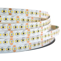 Lampu Strip LED SMD 2835 DC 12V 24V 5m Putih, Lampu Strip LED untuk Dekorasi Rumah dan Dapur