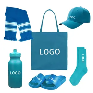2024 Customized Promotional Gift Set featuring Tshirts slippers socks scarves a coordinated set of marketable promotional items