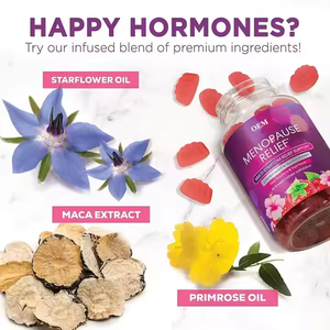 Gommes Bio Soulagement de la Ménopause Supplément Naturel Hormones Équilibre Produit à Usage Quotidien en Stock - Product Image 5