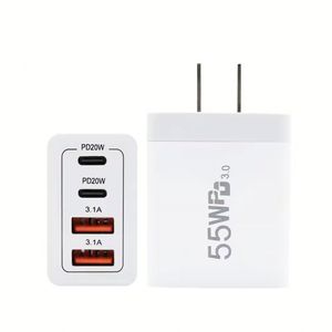 Fast Charger QC3.0 55W Type-<b>C</b> Fast <b>Charging</b> GaN Wall Adapter for 17 Pro Max for Laptop & Mobile Phones - Product Image 1
