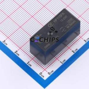 HF115FK/12-2Z4T Power Relay DIP,12.7x29mm Relay 12V 2 Changeover: 2C (DPDT-Changeover)::: 8 8A-250VAC - Product Image 1