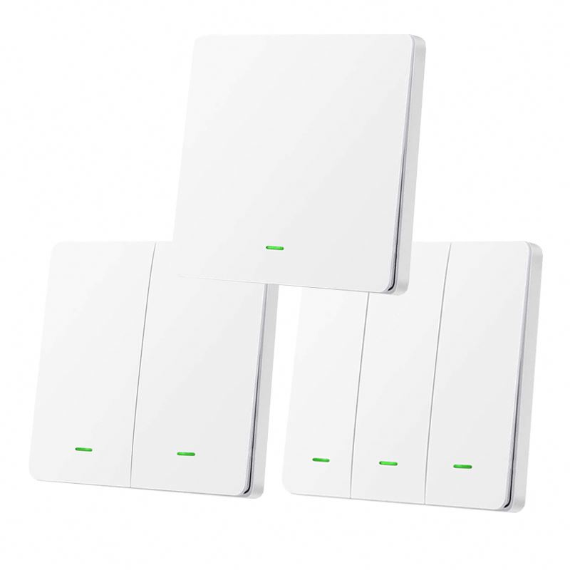 Wi-Fi Zigbee смарт-переключатель с/без нейтральный стандарта ЕС, США, Великобритании 220V Беспроводная кнопка выключатели света Поддержка домашний помощник Amazon Alexa Go