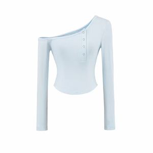Blusas de Alta Calidad para Mujer, Casuales, de Manga Larga, Cuello Redondo, Corte Ajustado y Corto - Product Image 2