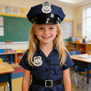 Costume Professionale per Bambini all'Ingrosso, Uniforme Blu con Accessori per Cosplay e <span class=keywords><strong>Halloween</strong></span> - Product Image 6
