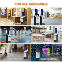 Terminal de Punto de Venta Autoservicio con Pantalla Táctil para Piso, Aceptador de Monedas y Billetes, Reciclaje de Monedas, Impresora de Recibos, SDK