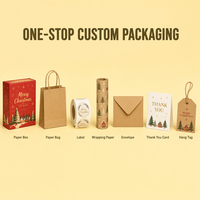 Boîte en papier personnalisée pour emballages cadeaux de Noël, bonbons, chocolats, biscuits, desserts, bijoux, cosmétiques, friandises