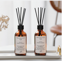 Ensembles de diffuseur de roseau en verre de luxe désodorisant d'aromathérapie pour la maison chambre à coucher salon hôtel parfum élégant pour