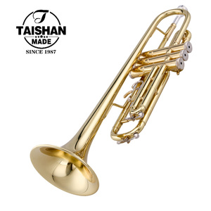<span class=keywords><strong>Trompette</strong></span> en laiton TAISHAN TSTR-801 en gros, de qualité supérieure, adaptée aux débutants, surface laquée or, tonalité BB, <span class=keywords><strong>prix</strong></span> avantageux - Product Image 1