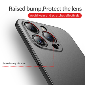 Pour <span class=keywords><strong>iPhone</strong></span> 15 <span class=keywords><strong>Pro</strong></span> <span class=keywords><strong>14</strong></span> Plus 13 12 11 XS <span class=keywords><strong>Max</strong></span> Couverture Arrière MSVII PC Ultra Mince Mat Anti-empreintes Digitales Dur Antichoc Housse de Téléphone - Product Image 4