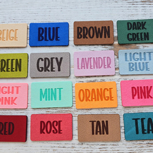 Etiquetas personalizadas de 1,4mm, microgamuza grabada con láser, suelas de botín de bebé, parches de cuero sintético con láser, gamuza láser, gamuza Pu - Product Image 1