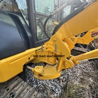 Mini-excavatrice Komatsu PC35MR d'occasion 3,5 tonnes avec moteur PLC, boîte de vitesses, pompe, roulement, engrenage, lame de bulldozer – Japon, Construction, Aménagement paysager
