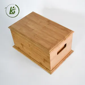 Legend High Quality Pet Caskets And Coffins Pet Cremation Urn Box Bamboo Pet Urn For Memory Dog And Cat