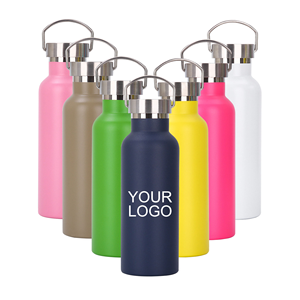 กระติกน้ำสุญญากาศสแตนเลสสตีลแบบคลาสสิกสองชั้น ขนาด 350 มล./500 มล. - Product Image 3