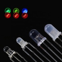 Kit LED rond diffuseur transparent XINGLIGHT F5 5 mm rouge bleu vert jaune orange assorti DIY 1000 pièces