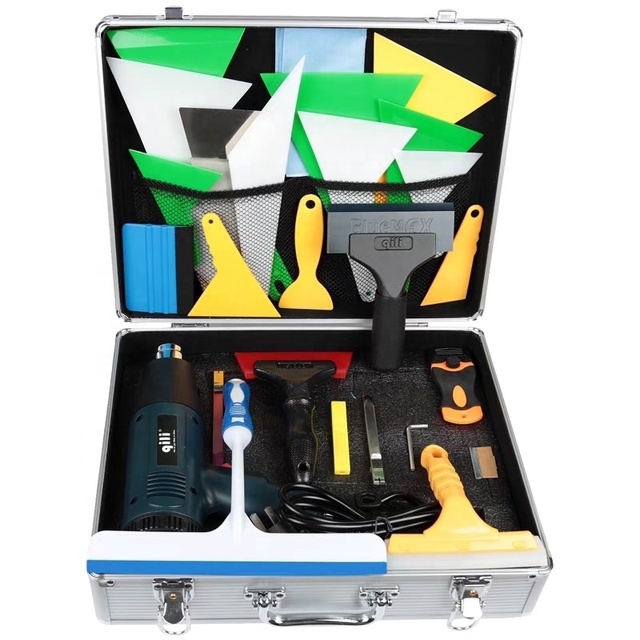 Car Film Application Tools PPF Window Tint Paint protection Film Tool Kit Wrapping Scraper Blade Compilation Box Help Install