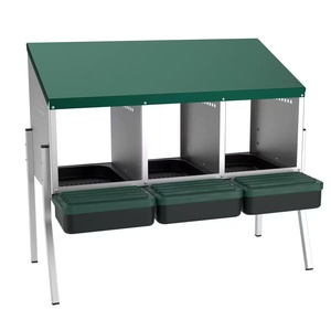 Nido <span class=keywords><strong>de</strong></span> Gallina <span class=keywords><strong>de</strong></span> Metal <span class=keywords><strong>de</strong></span> Alta Calidad con 1-4 Agujeros, Nido <span class=keywords><strong>de</strong></span> Gallina Verde con Recolección <span class=keywords><strong>de</strong></span> <span class=keywords><strong>Huevos</strong></span> Deslizante para <span class=keywords><strong>Gallinas</strong></span> - Product Image 4