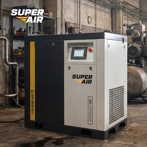 Compresseur portable sans huile Super Air 11 kW 15 CV 1,6 m³/min pour garage domestique avec outils à percussion, faible bruit, bricolage, compact, puissant - Product Image 2