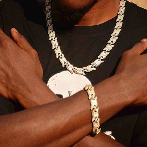 2022<span class=keywords><strong>ใหม่</strong></span><span class=keywords><strong>มา</strong></span>ถึงเย็นออก Bling Cz โซ่ทองฮิปฮอปผู้ชายสร้อยคอ - Product Image 2