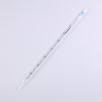 Pipette de mesure en verre médical de laboratoire 0,1 ml 0,2 ml 0,5 ml 1 ml 2 ml 5 ml 10 ml 15 ml 50 ml