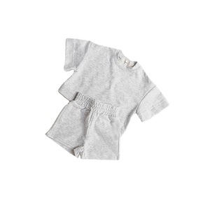 New Ngắn Tay Áo Cho Em Bé Và Trẻ Sơ Sinh Quần Short Phù Hợp Với Ins Gió Mùa Hè Màu Sắc Tinh Khiết Mềm Thể Thao T T Áo Sơ Mi Hai-Mảnh Thiết Lập - Product Image 4