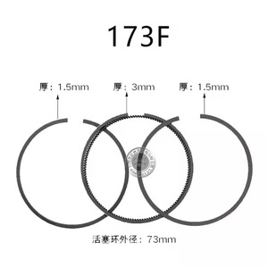 Segments de piston en aluminium de haute qualité pour générateurs 170F 173F 178F 186F 188F 192F, mini motoculteur, pièces de moteur diesel refroidi par air - Product Image 2