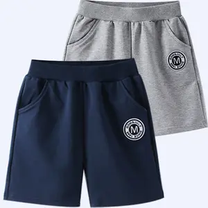OEM service männer baumwolle fleece shorts custom stickerei custom print logo shorts männer taille elastische sport lauf schweiß shorts